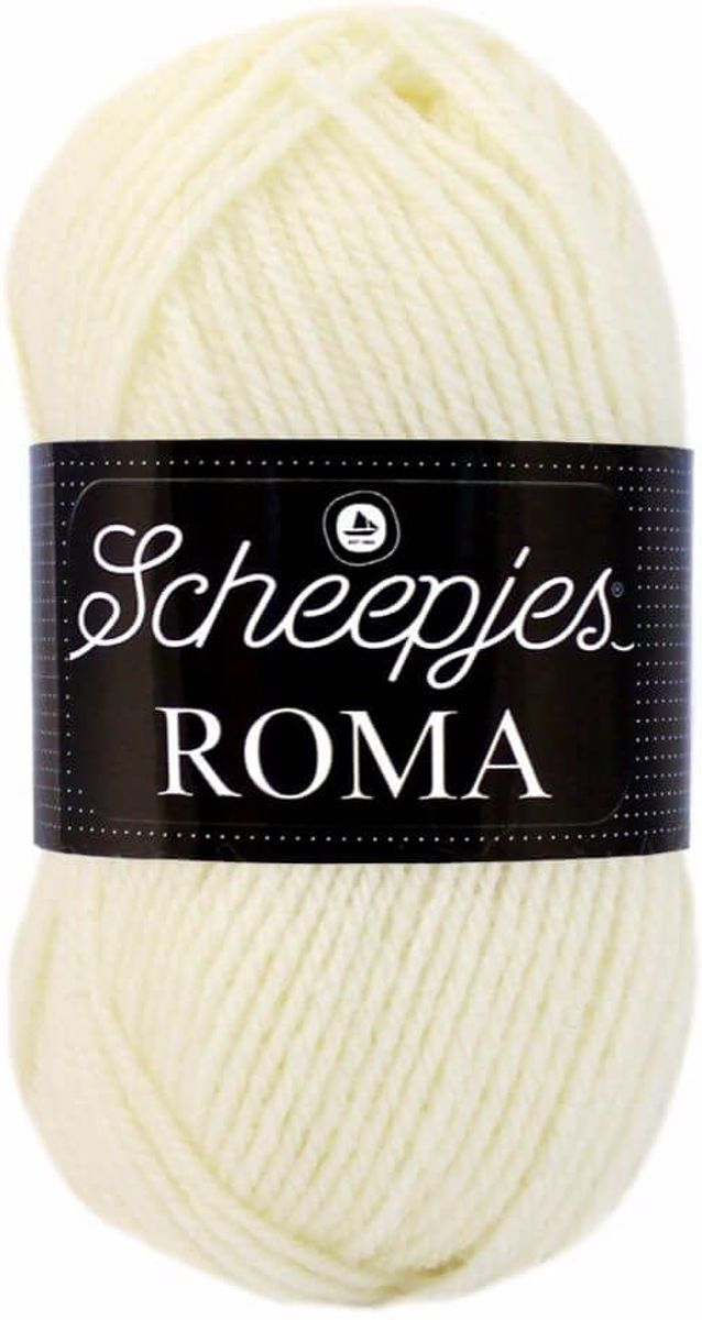 Scheepjes Roma 1614 Beige. [ Licht geel ] PAK MET 10 BOLLEN a 50 GRAM. KL.NUM. 2450.